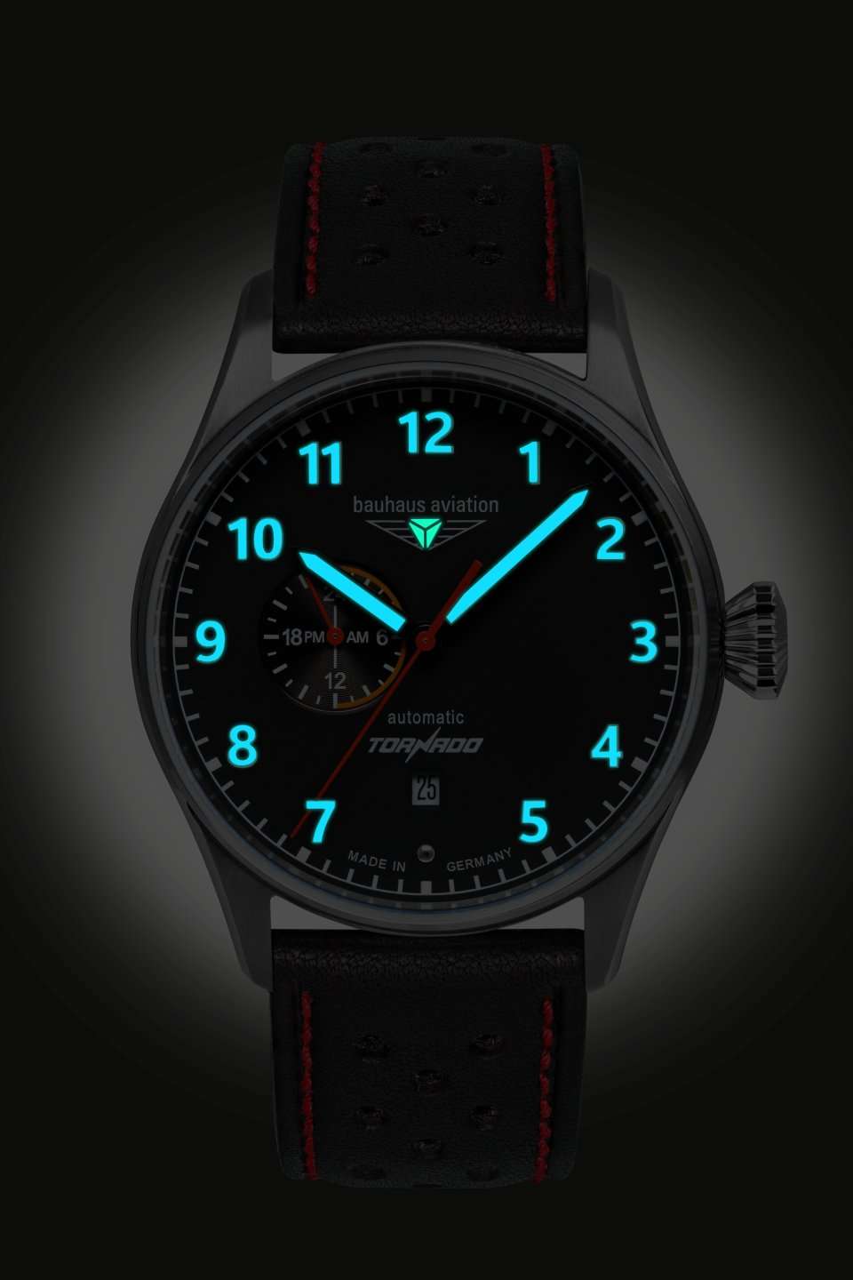 Aviation Tornado Black Dial with White | Black Dial
