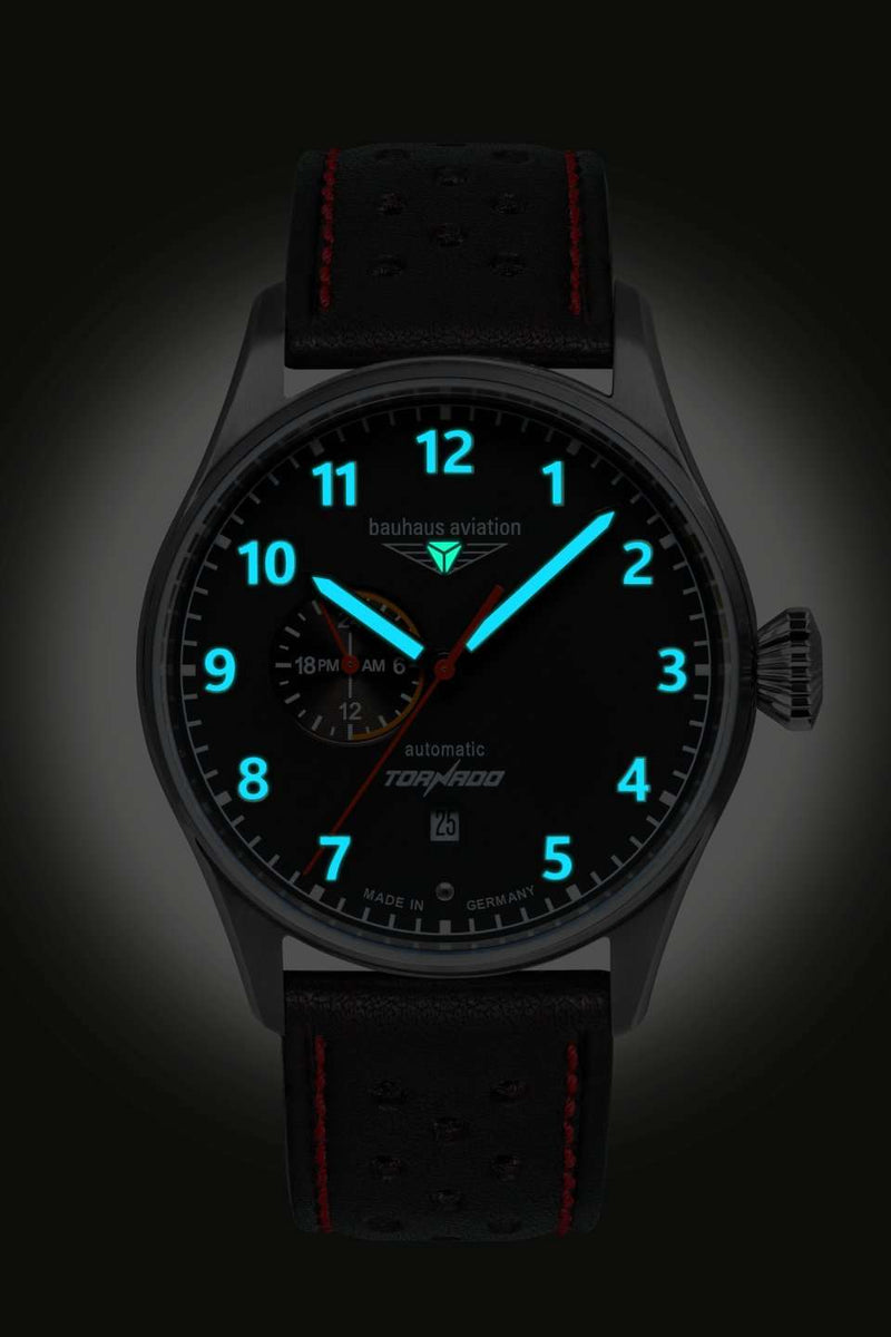 Aviation Tornado Black Dial with White | Black Dial