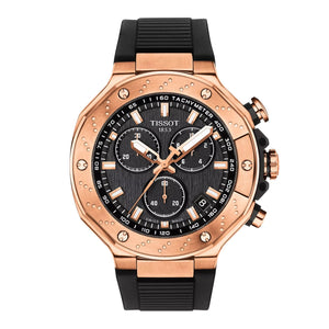 T-Race Black / Rose Gold-Tone Black Dial