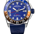 JS9-44 Blue/Rubber | Blue Dial
