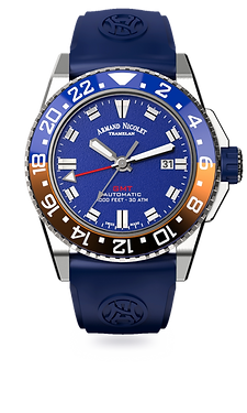 JS9-44 Blue/Rubber | Blue Dial