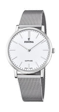 Swiss Made White / Stainless Steel White Dial