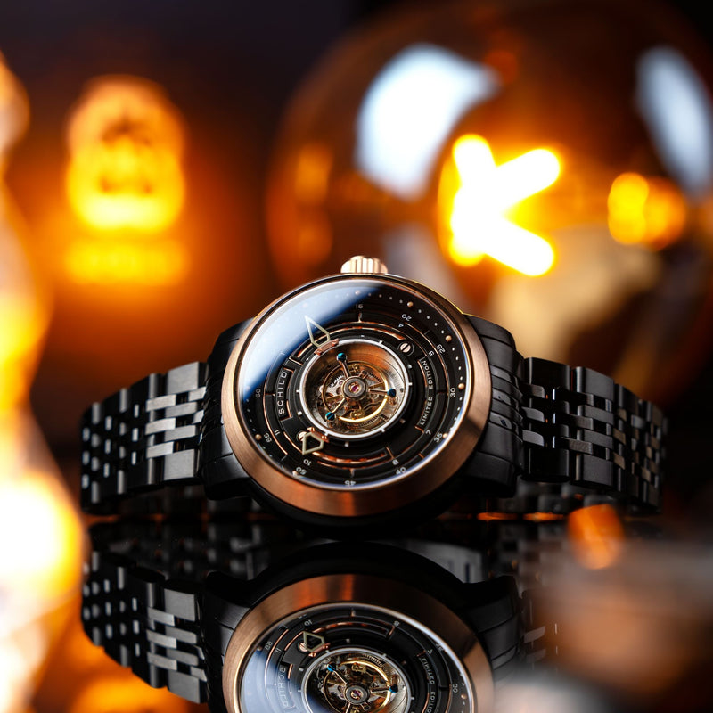 Heinrich Cyclone Tourbillon Limited Edition Black / Black Stainless Steel | Black Dial