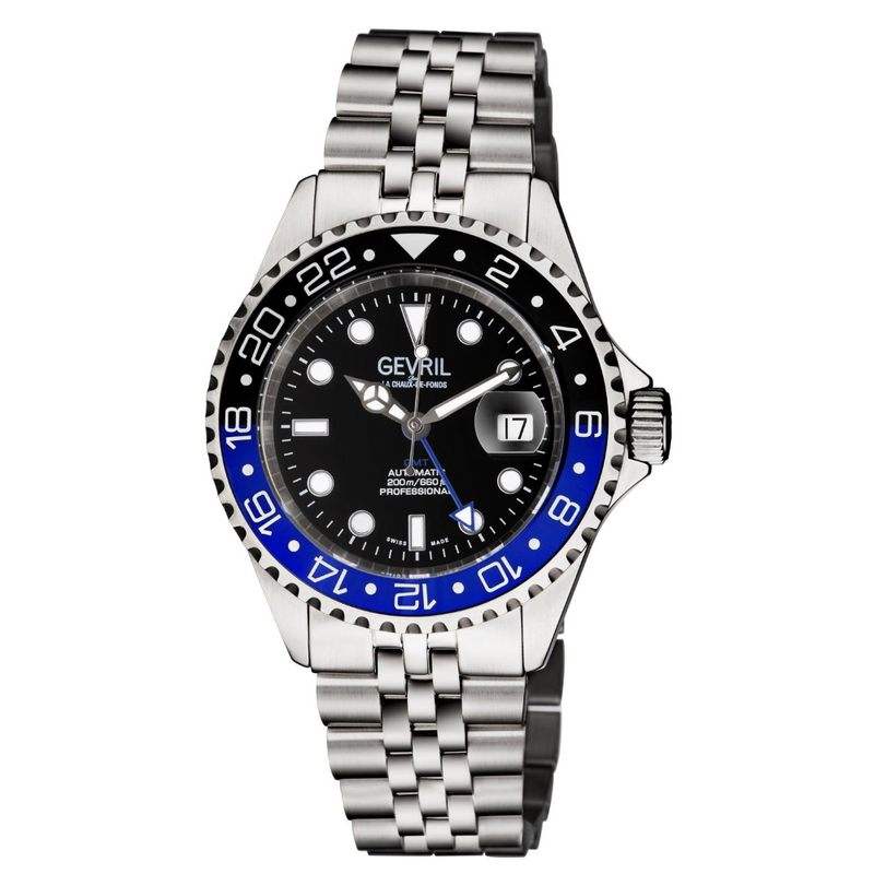 Selita SW330 GMT Diver watch Ceramic rotating bezel | Black Dial