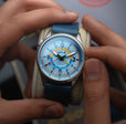 Wingman Worldtimer GMT Automatic Blue / Blue Leather | Blue Dial