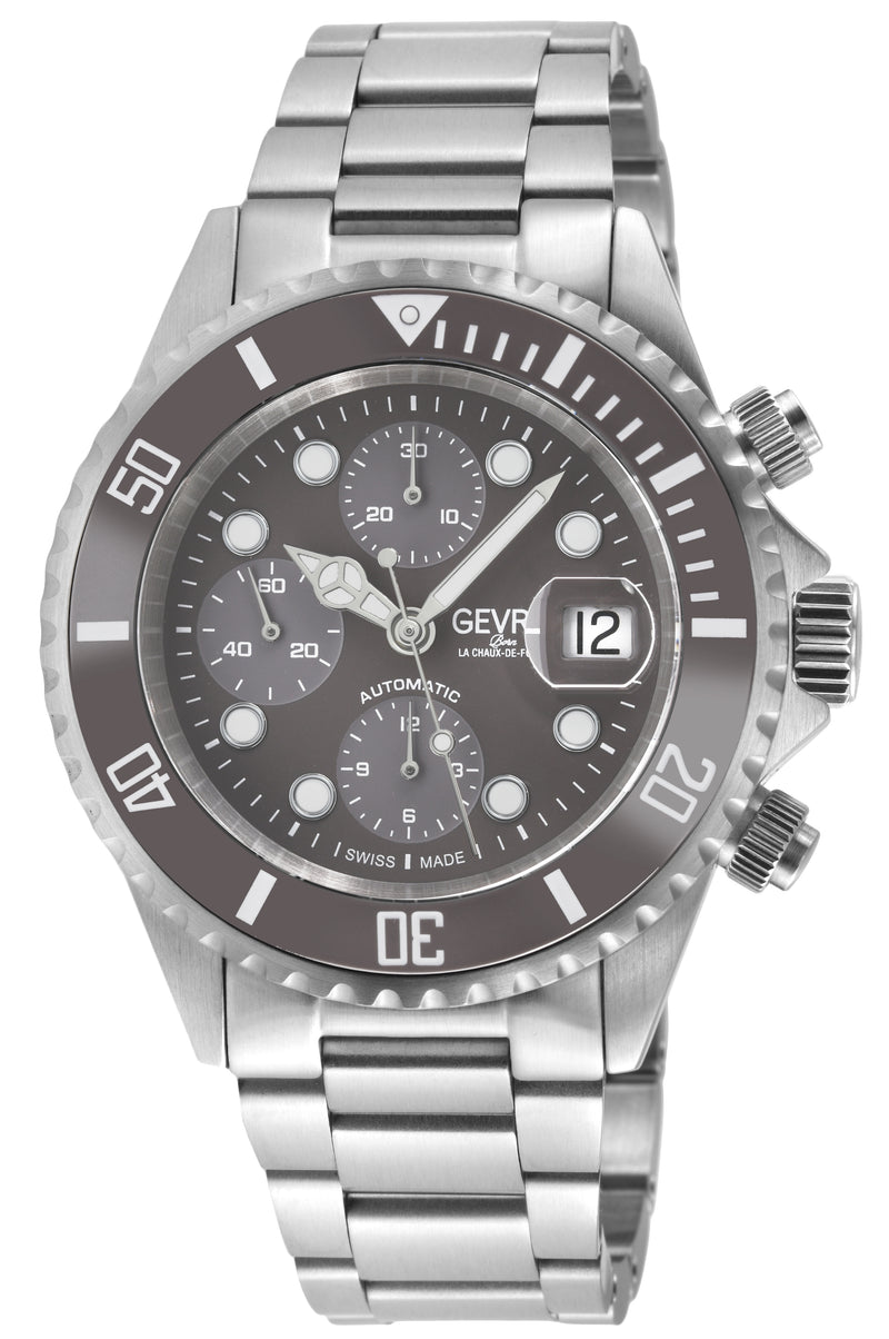 Wall Street Chrono Swiss automatic ETA 7750  diver gray | Gray Dial