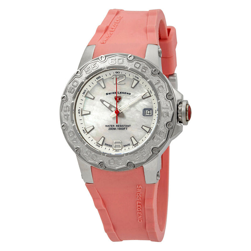 Legend Ultrasonic Ladies Silver & Pink / Rubber | Silver Dial