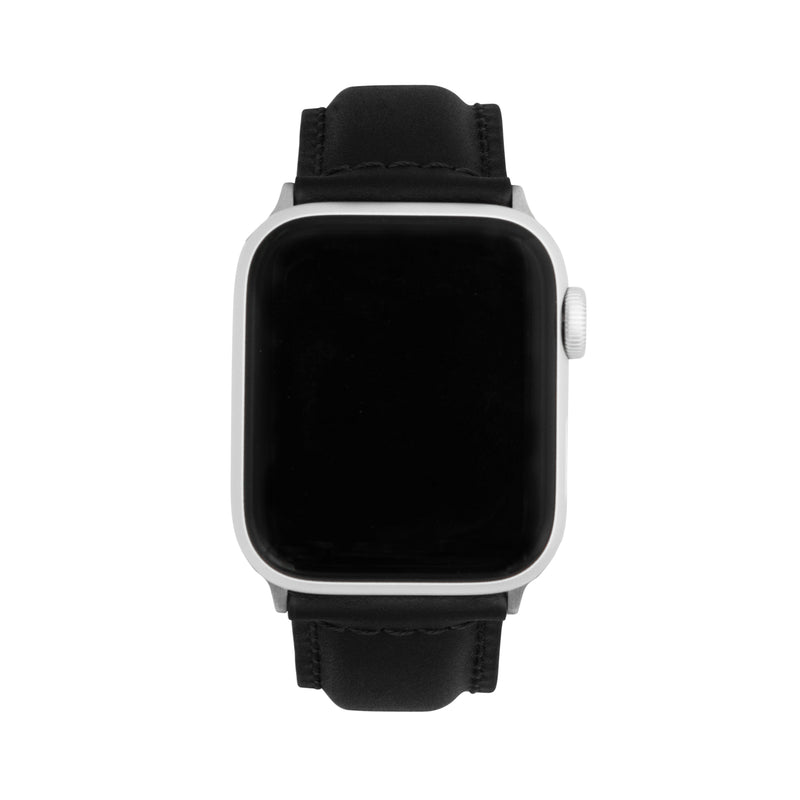 Classic Leather Band for Apple Watch Series 8/7/6/5/4/3/2/1/SE Black (38mm | 40mm | 41mm) |  Dial