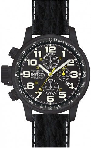 I-Force Chronograph Black Dial / Black Leather Strap Black Dial