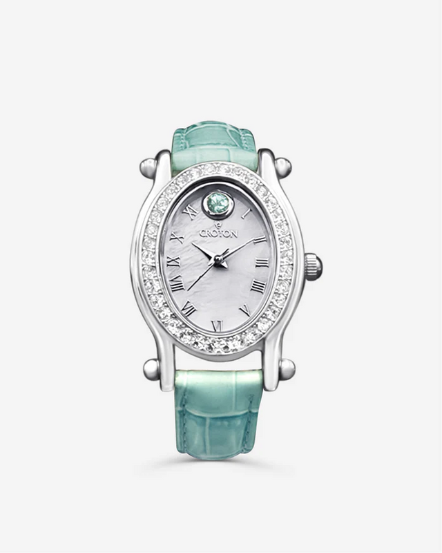 Croton Ladies "Ballroom" Birthstone Watch with Mother of Pearl Dial  |  Dial