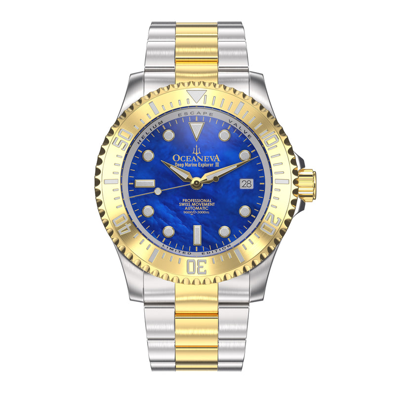Two-Tone Deep Marine Explorer III – Blue Dial