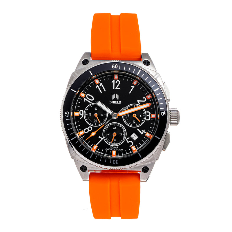 Sonar with Date Orange | Black Dial