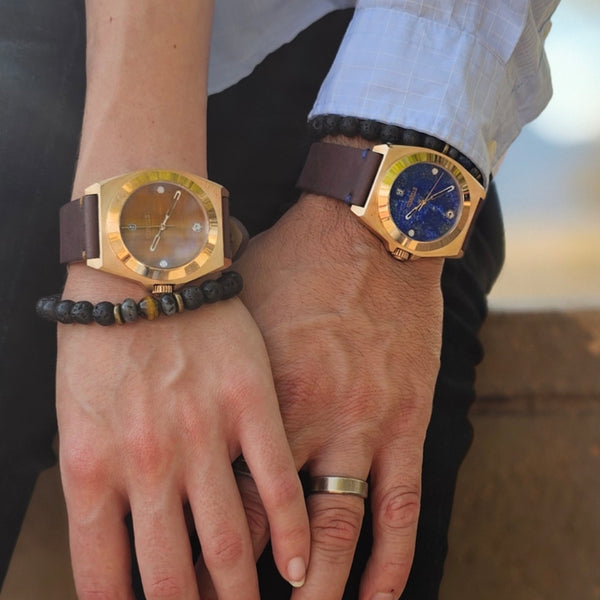 STONED COLLECTION LAPIS LAZULI | Blue Dial