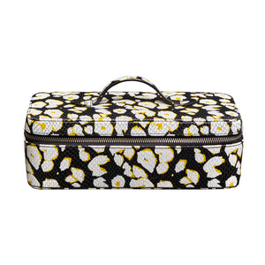 Sloane Textured Leather Jewelry Case Yellow