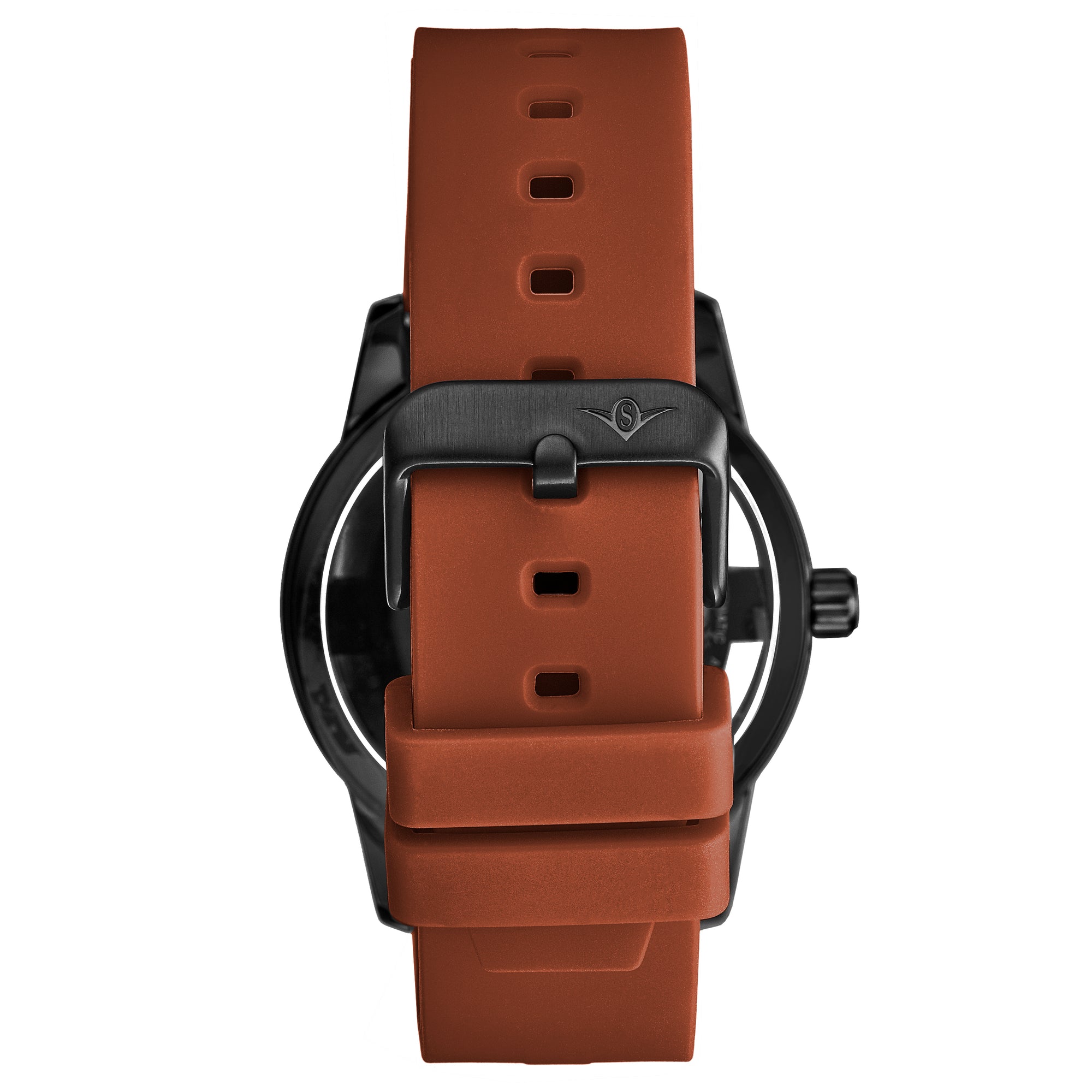 Legacy Brown/Black Rubber | Black Dial