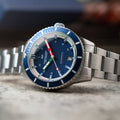 SCILLA AUTOMATIC BLUE / STAINLESS STEEL | Blue Dial