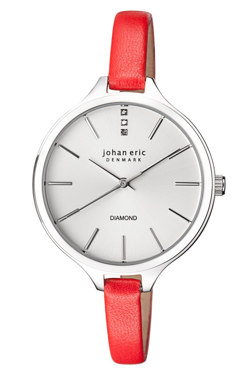 Johan Eric Herlev Slim (white, Red Leather)