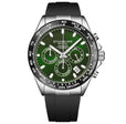 Vanguard Elite Navigator 42mm Chronograph Watch Green/Black | Green Dial