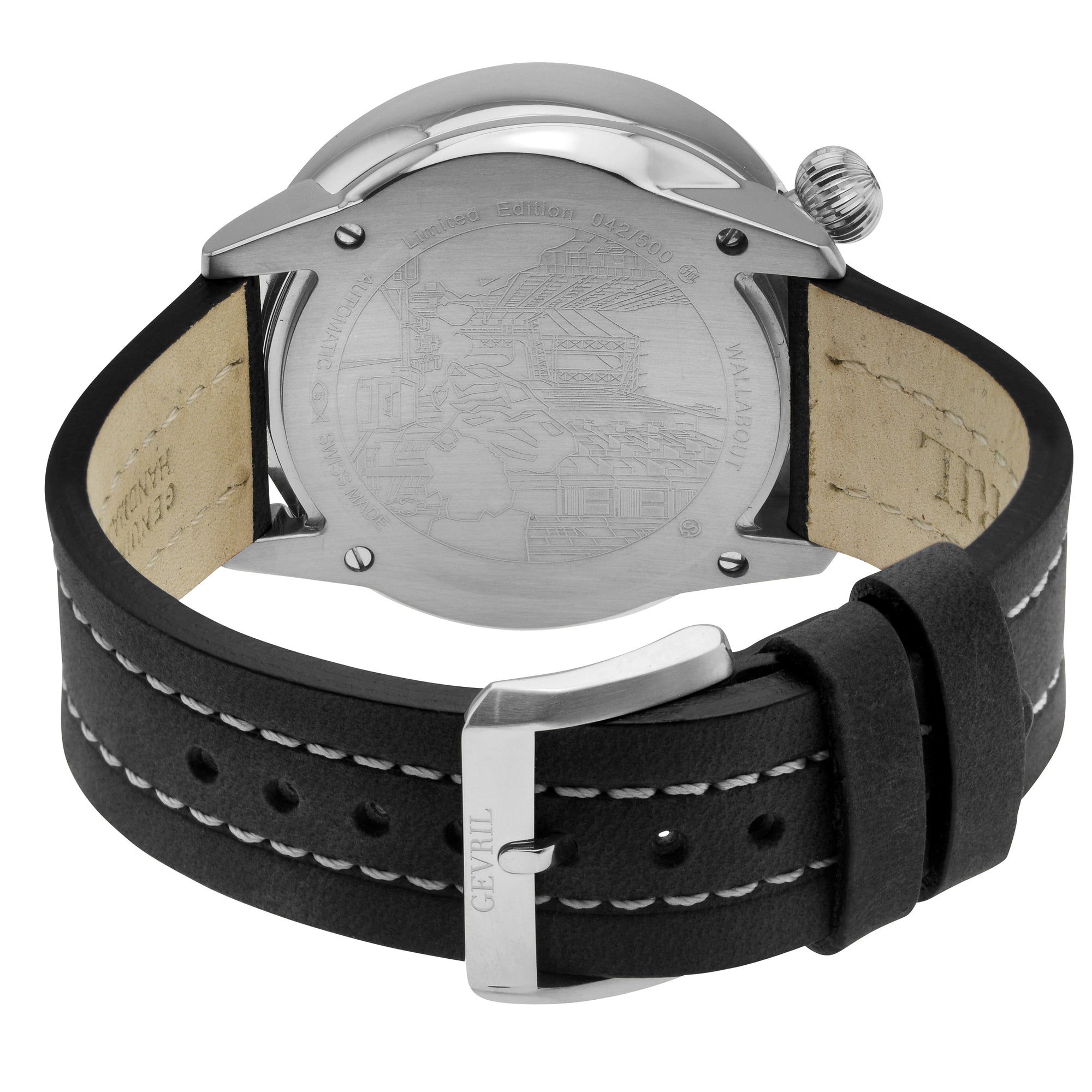 Wallabout Swiss Made Automatic Solar compassBlack Black | Black Dial