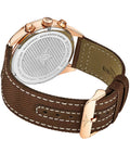 Aviator Rose Dial/ Brown Nylon | Rose Gold Dial