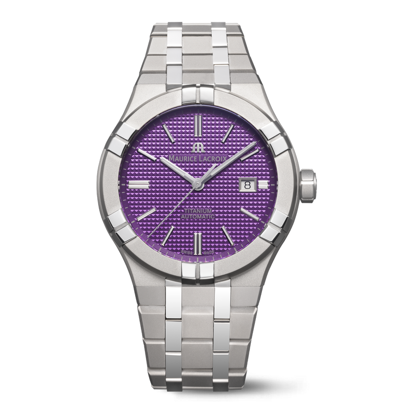 Aikon Automatic Titanium Purple / Bracelet | Purple Dial
