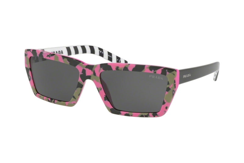 Fashion Camouflage Pink Frame, Black Lens |  Dial