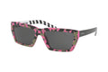 Fashion Camouflage Pink Frame, Black Lens |  Dial