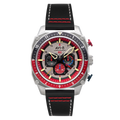 Hawker Hunter Atlas Dual Time Chronograph Gray / Leather | Gray Dial