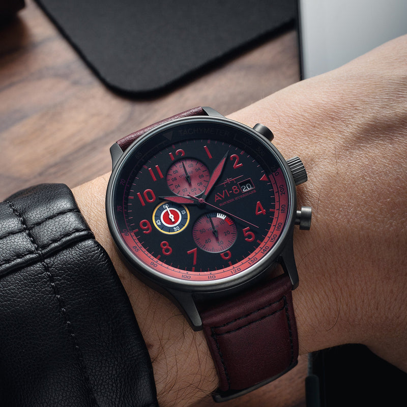 Classic Chronograph BLACK / LEATHER | Black Dial