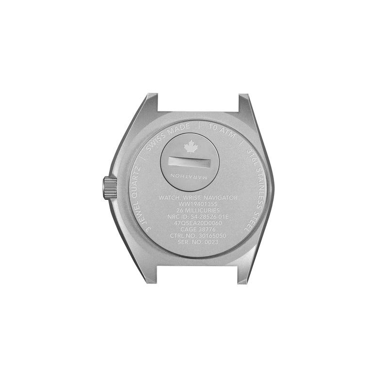 NAV, DATE, QUARTZ, SAPH, ARCTIC NGM, COL: SS/BKPS DS NYLON 11" Arctic SSNAV-D on DEFSTAN | Arctic Dial