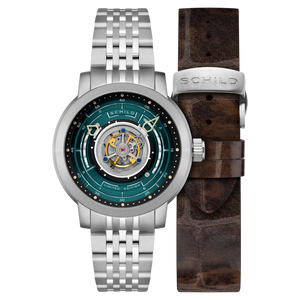 Heinrich Cyclone Tourbillon Limited Edition Green / Steel Stainless Steel | Green Dial