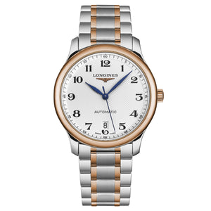 Master Collection Silver with barleycorn texture / Stainless Steel & Rose Gold Silver with barleycorn texture Dial