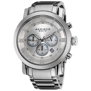 AK622SS-Casual Silver/Stainless Steel | White Dial