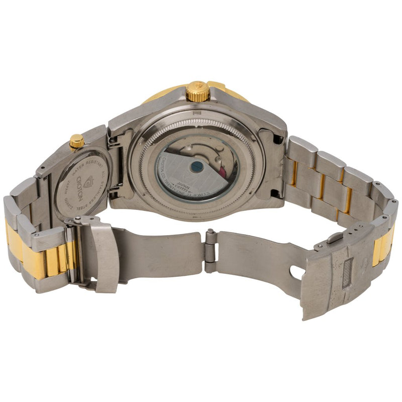Arco Dual Dial & Time Zone Automatic Day/Date Mens black/two tone | Black Dial