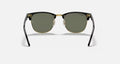 CLUBMASTER CLASSIC UNISEX / BLACK - CRYSTAL GREEN POLARIZED