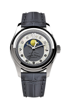 Ladies Quartz Moon Phase Black |  Dial