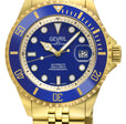 Wall Street Gevril Swiss Made SW200-1 Steel Rotating Blue Ceramic Bezel , 316L case, Blue Dial | Blue Dial