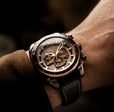ATLAS DUAL TIME CHRONOGRAPH GREY / LEATHER | Gray Dial