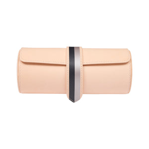 X La Californienne Vegan Leather Three-Watch Roll Black/Silver