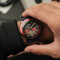 Airmaster Sector Meca-Quartz Blue /Red / Nylon | Blue Dial