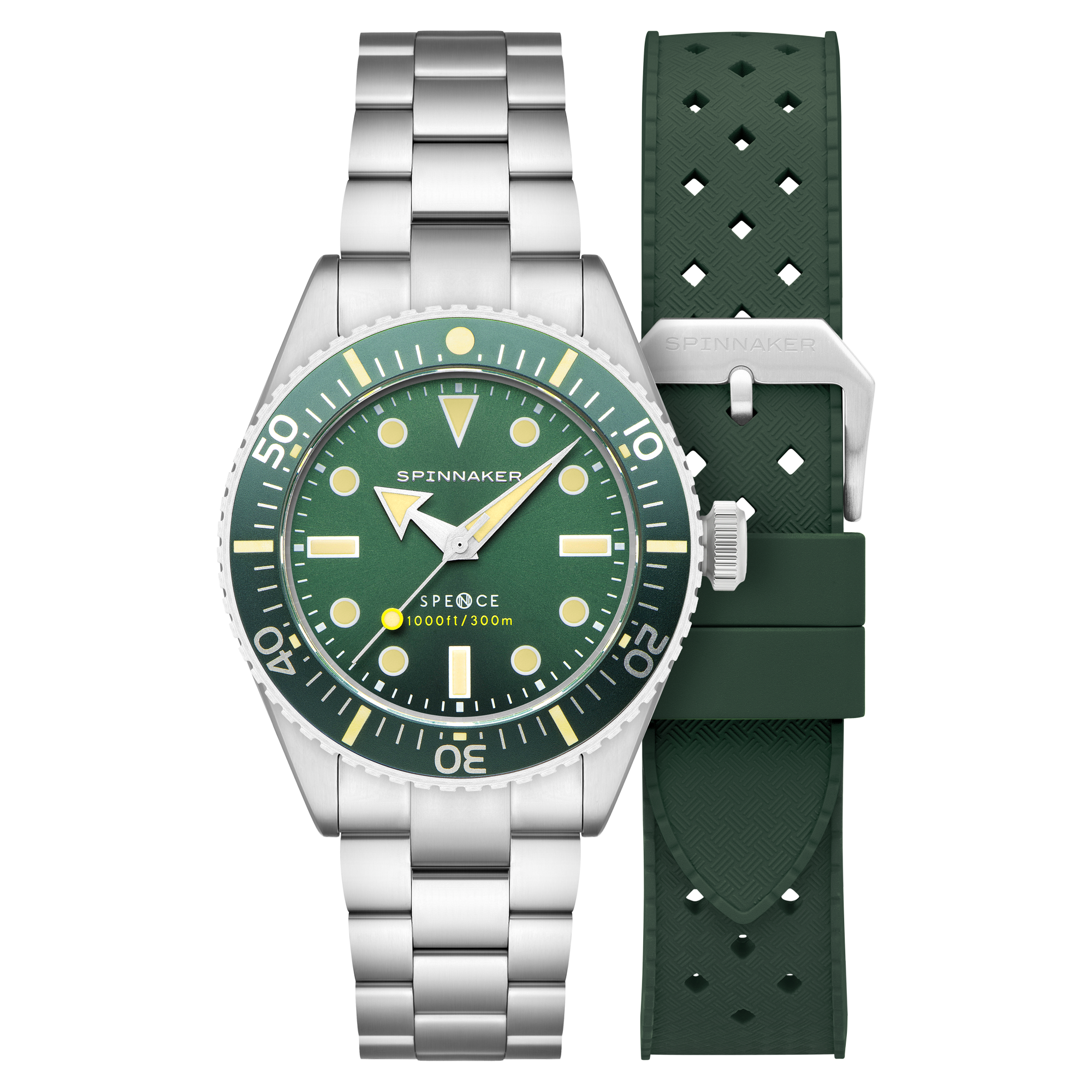 Spence 300 Automatic Green/Stainless Steel | Green Dial