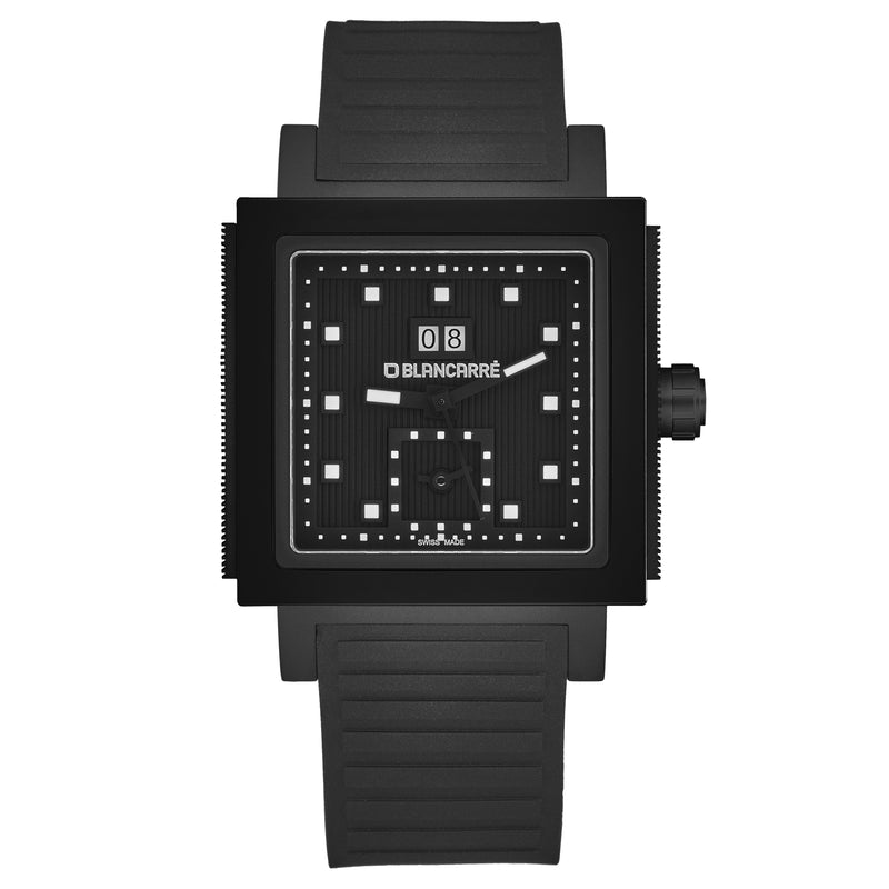 Square BC0151T2C201.01 / Matt black | Matt black Dial