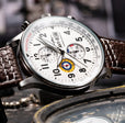 Hawker Hurricane Classic Chronograph White / Leather | White Dial