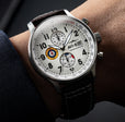 Hawker Hurricane Classic Chronograph White / Leather | White Dial