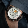Hawker Hurricane Classic Chronograph White / Leather | White Dial