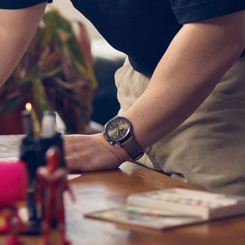 Hawker Hurricane Classic Chronograph Gray Dial / Leather | Gray Dial
