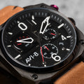 Hawker Hunter Retrograde Chronograph | Black Dial