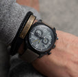 Hawker Hunter Retrograde Chronograph Gray / Leather | Gray Dial