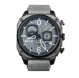 Hawker Hunter Retrograde Chronograph Gray / Leather | Gray Dial