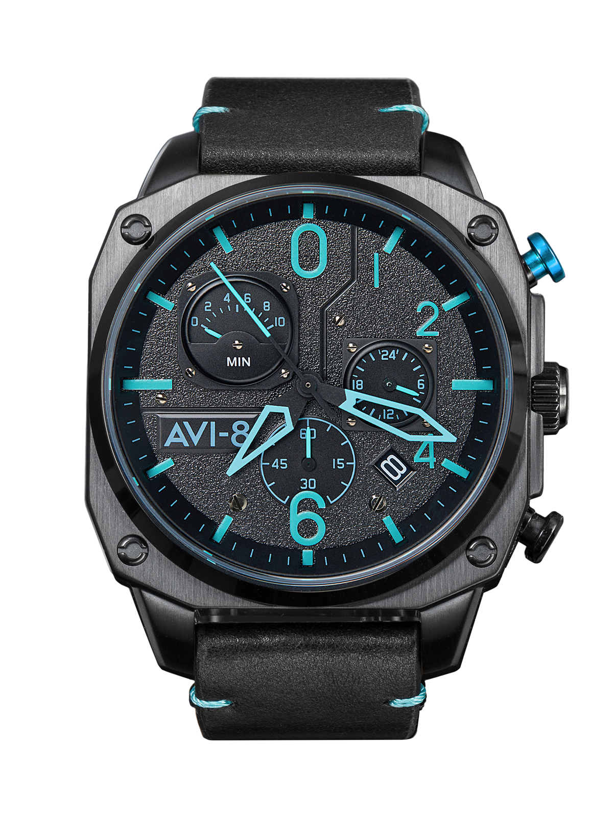 Hawker Hunter Retrograde Chronograph Green Dial / Leather | Green